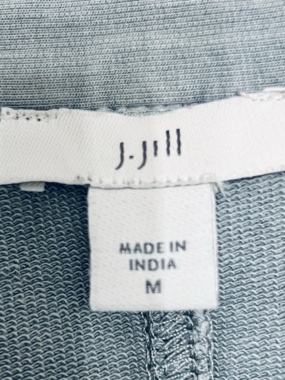 J. Jill Chore Jacket Medium Bluestone Garment-Dyed Utility Cotton Stretch - Picture 6 of 9